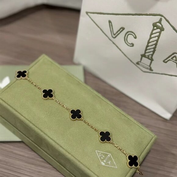 ✅Van Cleef & Arpels 18K gold black agate - Picture 1 of 6